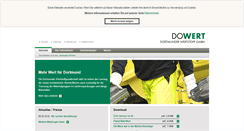 Desktop Screenshot of dowert.de