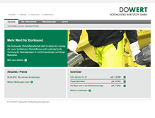 Tablet Screenshot of dowert.de